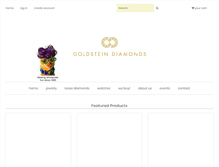 Tablet Screenshot of goldsteindiamonds.com